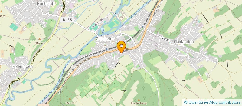 localisation de l'entreprise SCI LE PANORAMA  ZILLISHEIM