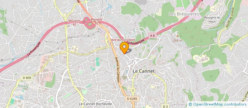 localisation de l'entreprise SCI LE PANORAMIC à LE CANNET