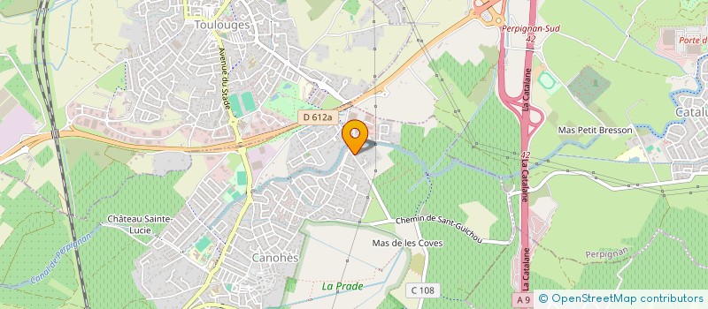 localisation de l'entreprise SCI LE PAPAOU  CANOHES