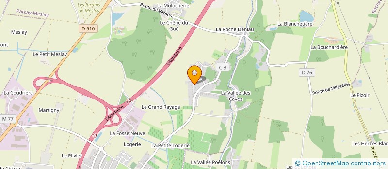 localisation de l'entreprise SCI LE PAPILLON  PARCAY-MESLAY