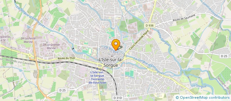 localisation de l'entreprise SCI LE PAQUEBOT  L'ISLE-SUR-LA-SORGUE