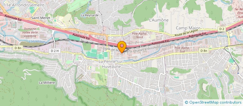 localisation de l'entreprise SCI LE PARADIS 1  LA PENNE-SUR-HUVEAUNE