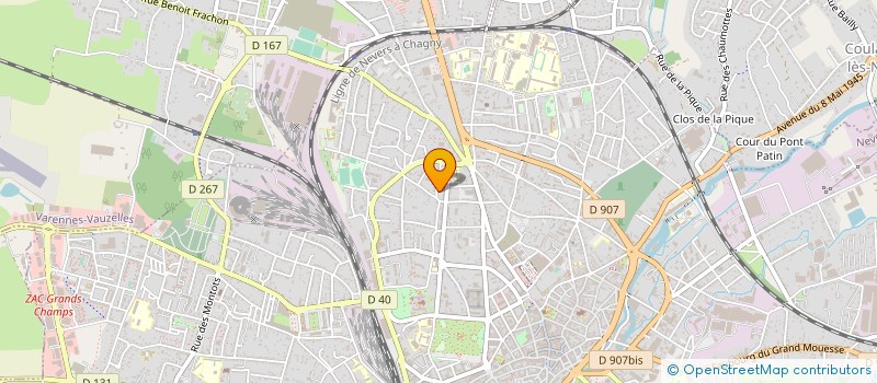 localisation de l'entreprise SCI LE PARADIS à NEVERS