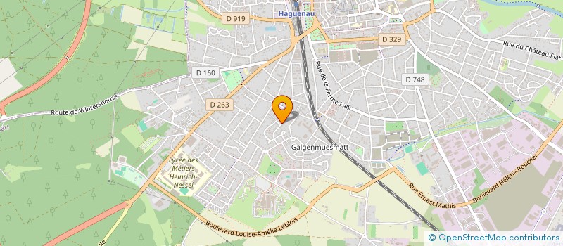 localisation de l'entreprise SCI LE PARADIS  HAGUENAU