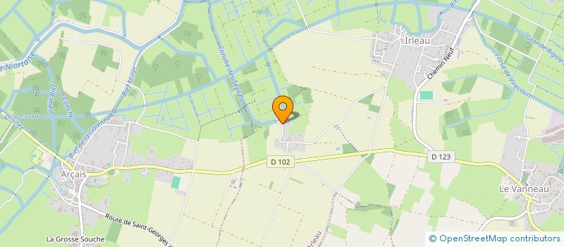 localisation de l'entreprise SCI LE PARADIS  LE VANNEAU-IRLEAU