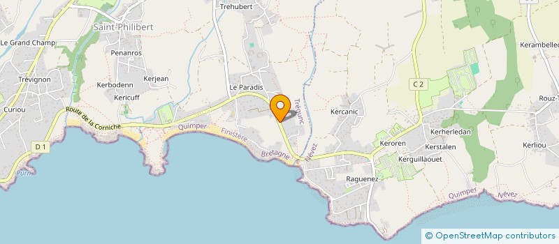 localisation de l'entreprise SCI LE PARADIS  TREGUNC