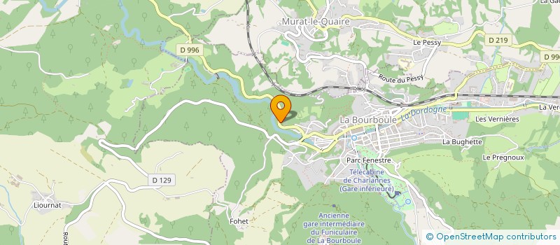 localisation de l'entreprise SCI LE PARADIS  LA BOURBOULE