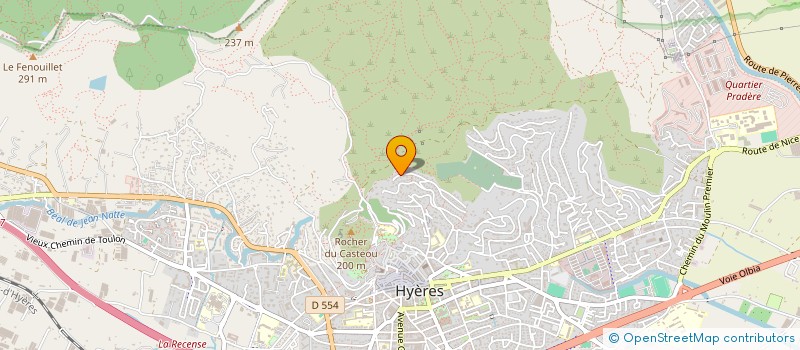 localisation de l'entreprise SCI LE PARADIS à HYERES
