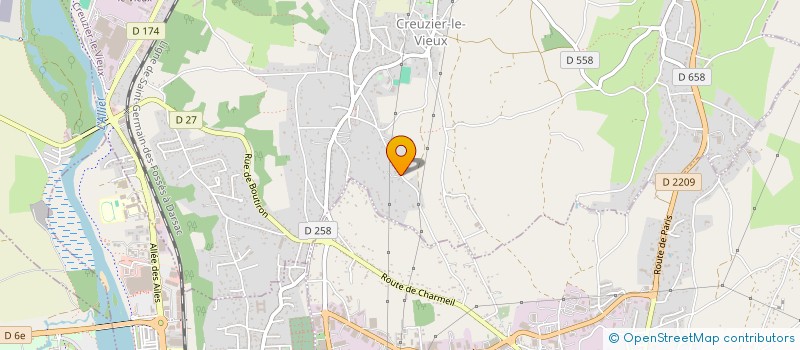 localisation de l'entreprise SCI LE PARADISE  CREUZIER-LE-VIEUX