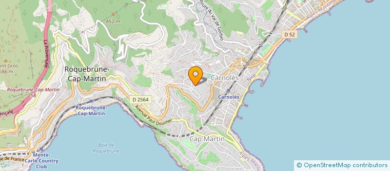 localisation de l'entreprise SCI LE PARADOU à ROQUEBRUNE-CAP-MARTIN