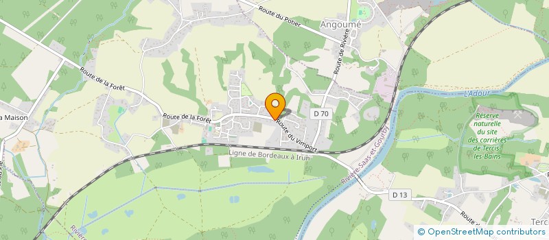localisation de l'entreprise SCI LE PARC à TERCIS-LES-BAINS