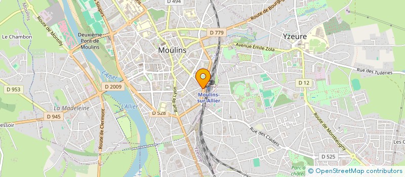 localisation de l'entreprise SCI LE PARC à MOULINS