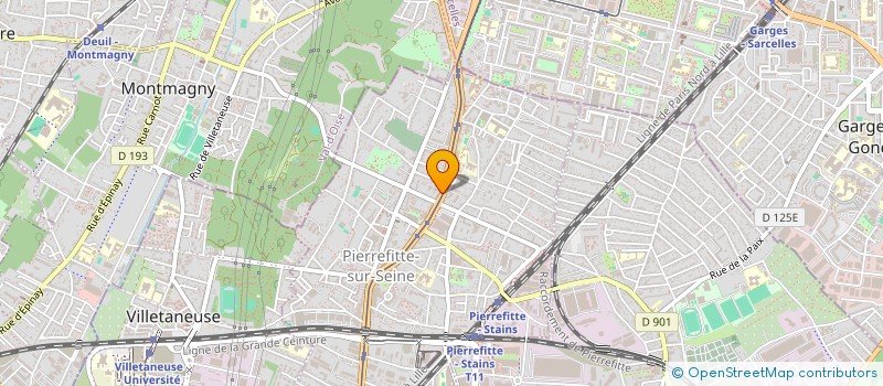 localisation de l'entreprise SCI LE PARC à PIERREFITTE-SUR-SEINE