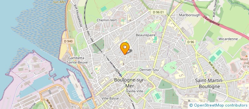 localisation de l'entreprise SCI LE PARC à BOULOGNE-SUR-MER
