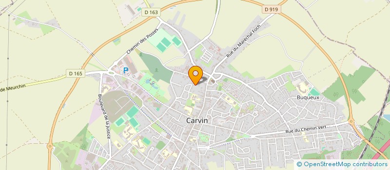 localisation de l'entreprise SCI LE PARC  CARVIN