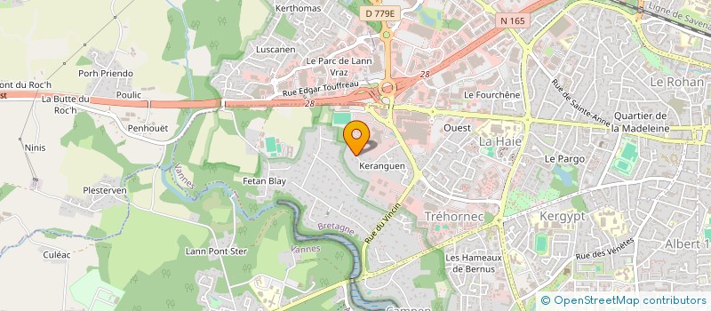 localisation de l'entreprise SCI LE PARC à VANNES