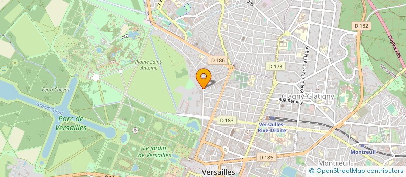 localisation de l'entreprise SCI LE PARC AUX REINES à VERSAILLES