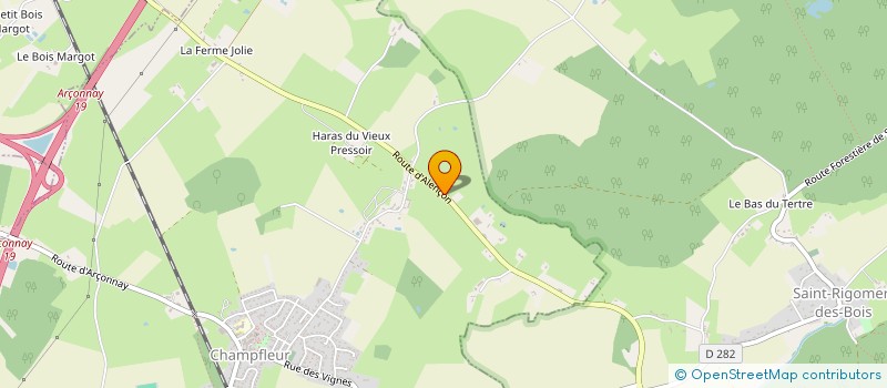 localisation de l'entreprise SCI LE PARC CHAMPFRAY  CHAMPFLEUR