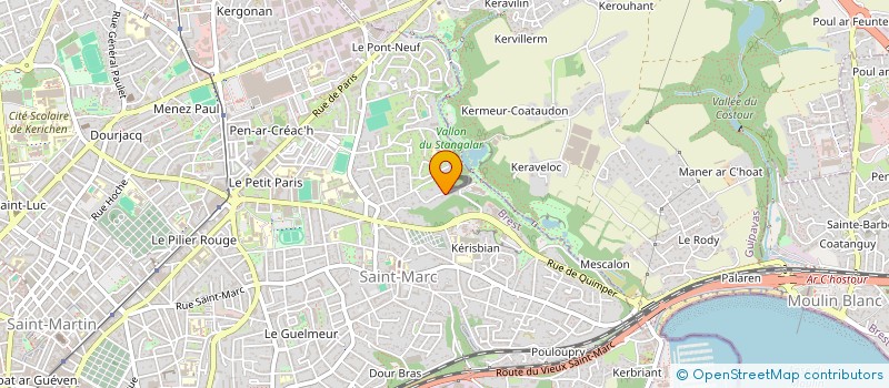 localisation de l'entreprise SCI LE PARC DE GAYA  BREST