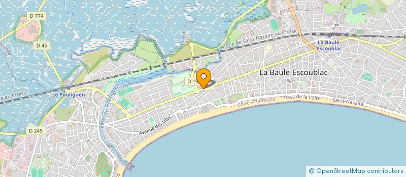 localisation de l'entreprise SCI LE PARC DE LA CROIX  LA BAULE-ESCOUBLAC