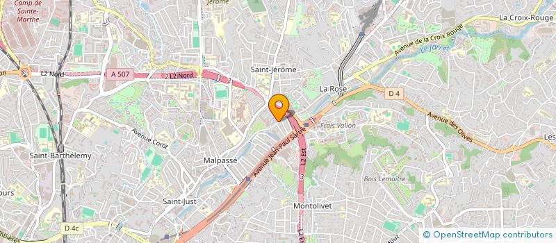 localisation de l'entreprise SCI LE PARC DES ROSES à MARSEILLE
