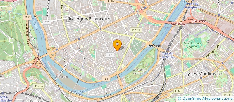 localisation de l'entreprise SCI LE PARC DU CHATEAU à BOULOGNE-BILLANCOURT