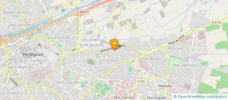 localisation de l'entreprise SCI LE PARC DU CLOS BANET II  PERPIGNAN