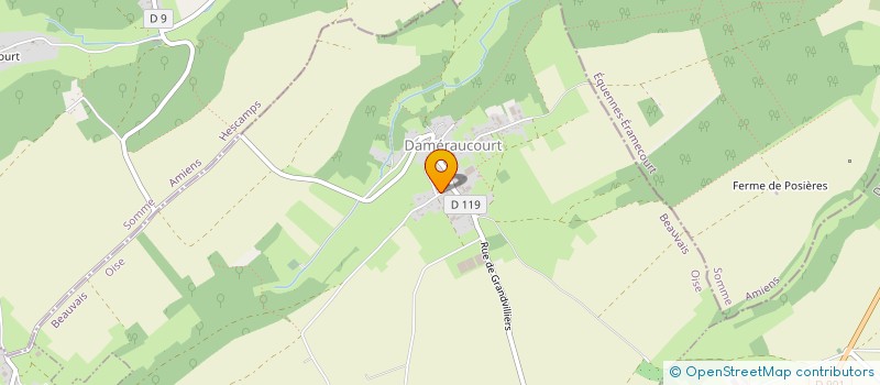 localisation de l'entreprise SCI LE PARC FLEURI  DAMERAUCOURT