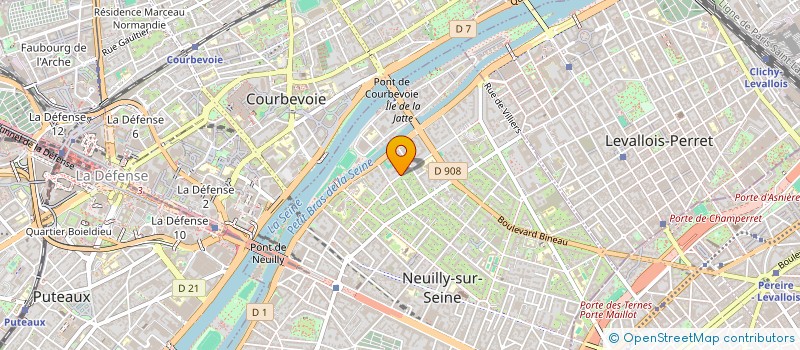 localisation de l'entreprise SCI LE PARC LOCRET à NEUILLY-SUR-SEINE