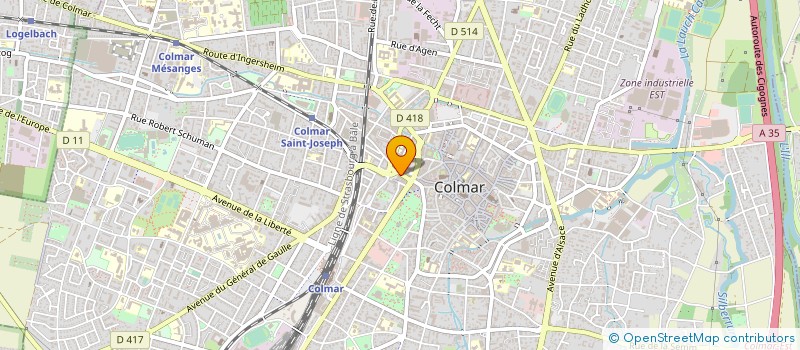 localisation de l'entreprise SCI LE PARC SAINT FRANCOIS II  COLMAR