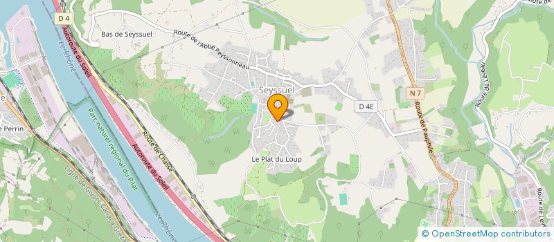 localisation de l'entreprise SCI LE PARC THIMONNIER  SEYSSUEL