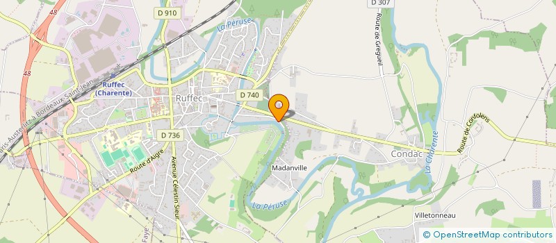 localisation de l'entreprise SCI LE PARC TISARO  RUFFEC