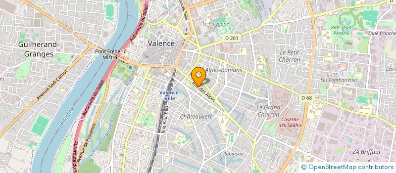 localisation de l'entreprise SCI LE PARIGNE à VALENCE