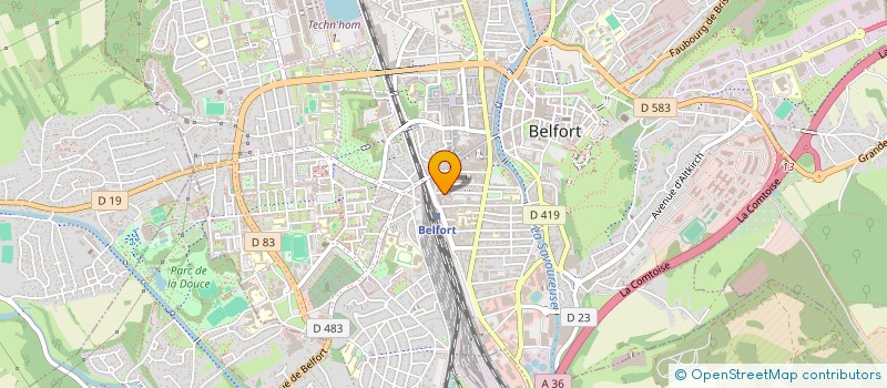 localisation de l'entreprise SCI LE PARIS à BELFORT