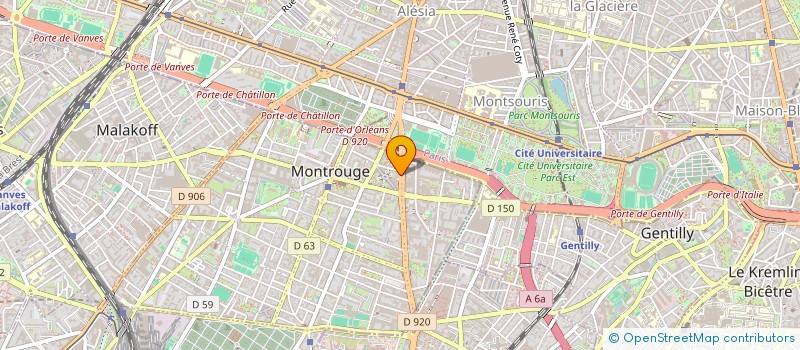 localisation de l'entreprise SCI LE PARIS ETAMPOIS  MONTROUGE