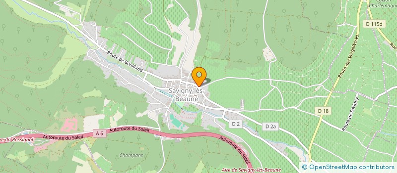 localisation de l'entreprise SCI LE PARISIEN  SAVIGNY-LES-BEAUNE