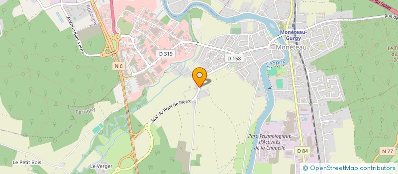 localisation de l'entreprise SCI LE PARMELAN à MONETEAU