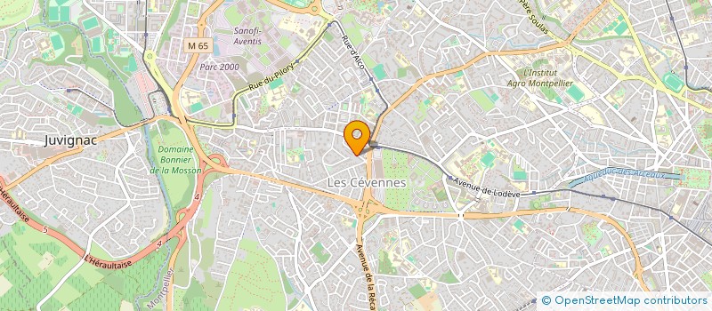 localisation de l'entreprise SCI LE PARTHENON à MONTPELLIER