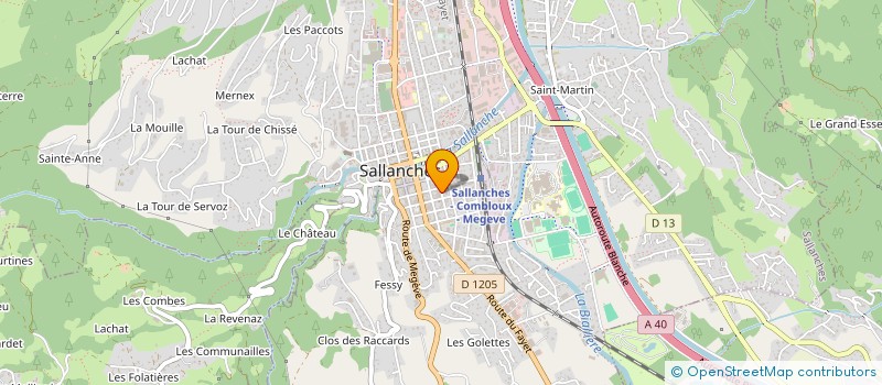 localisation de l'entreprise SCI LE PARTHENON à SALLANCHES