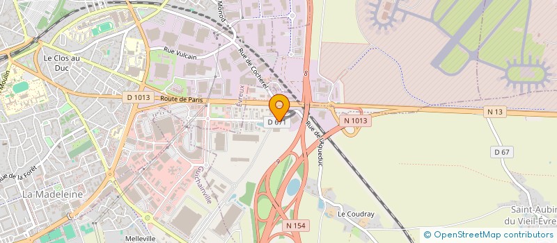 localisation de l'entreprise SCI LE PARVIS  LE VIEIL-EVREUX