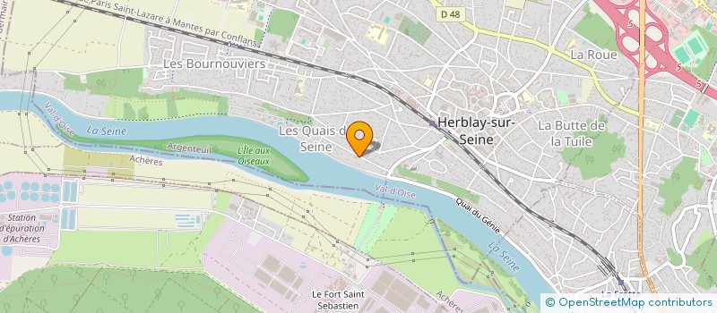 localisation de l'entreprise SCI LE PARVIS  HERBLAY-SUR-SEINE