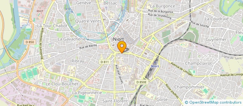 localisation de l'entreprise SCI LE PARVIS SAINT HILAIRE  NIORT