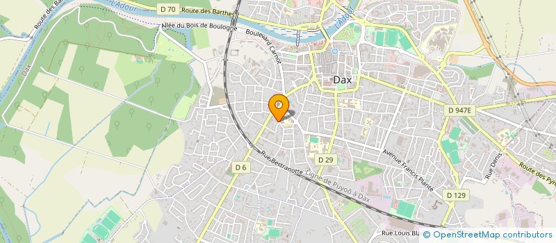 localisation de l'entreprise SCI LE PASEO à DAX