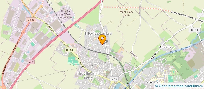 localisation de l'entreprise SCI LE PASSAGE  TILLOY-LEZ-CAMBRAI