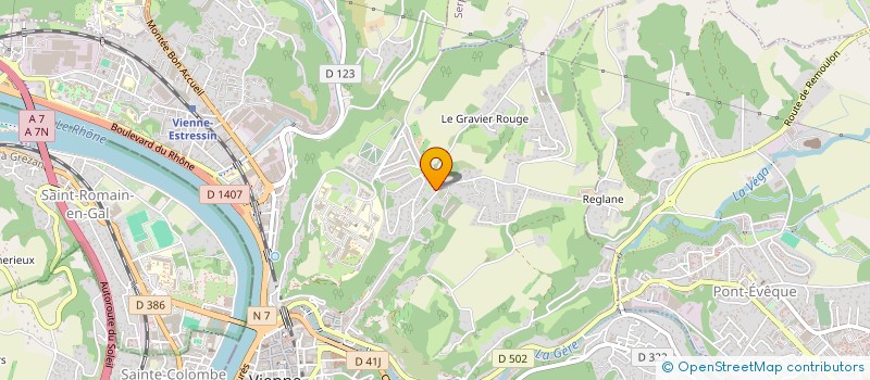 localisation de l'entreprise SCI LE PASSAGE DU MONT  VIENNE