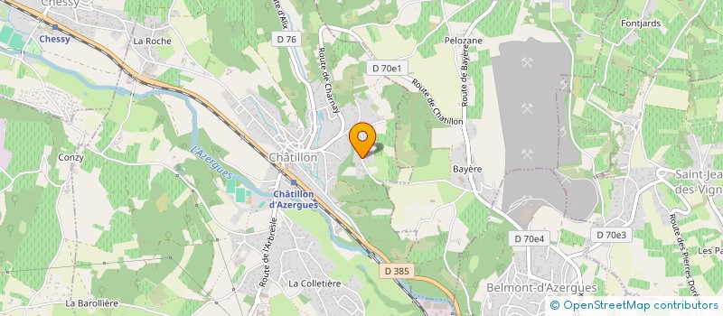 localisation de l'entreprise SCI LE PASSEU  CHATILLON