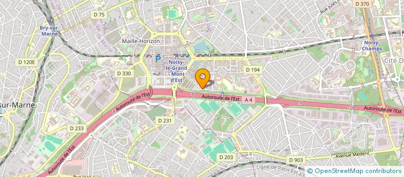 localisation de l'entreprise SCI LE PASTEUR  NOISY-LE-GRAND