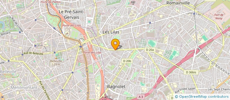 localisation de l'entreprise SCI LE PASTEUR à LES LILAS