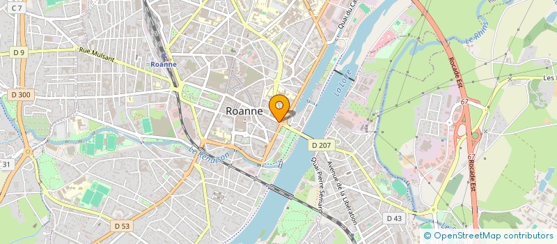 localisation de l'entreprise SCI LE PASYVER  ROANNE