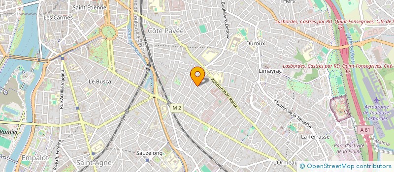 localisation de l'entreprise SCI LE PATIO  TOULOUSE